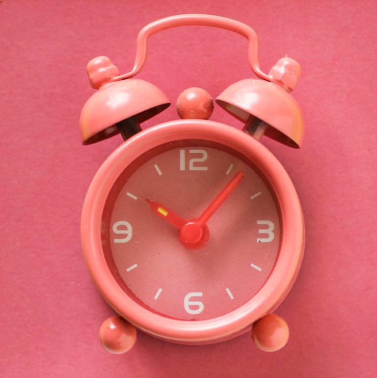 Pink clock